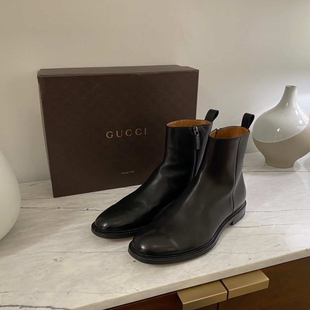 Gucci Leather Betis Boots *Pristine*